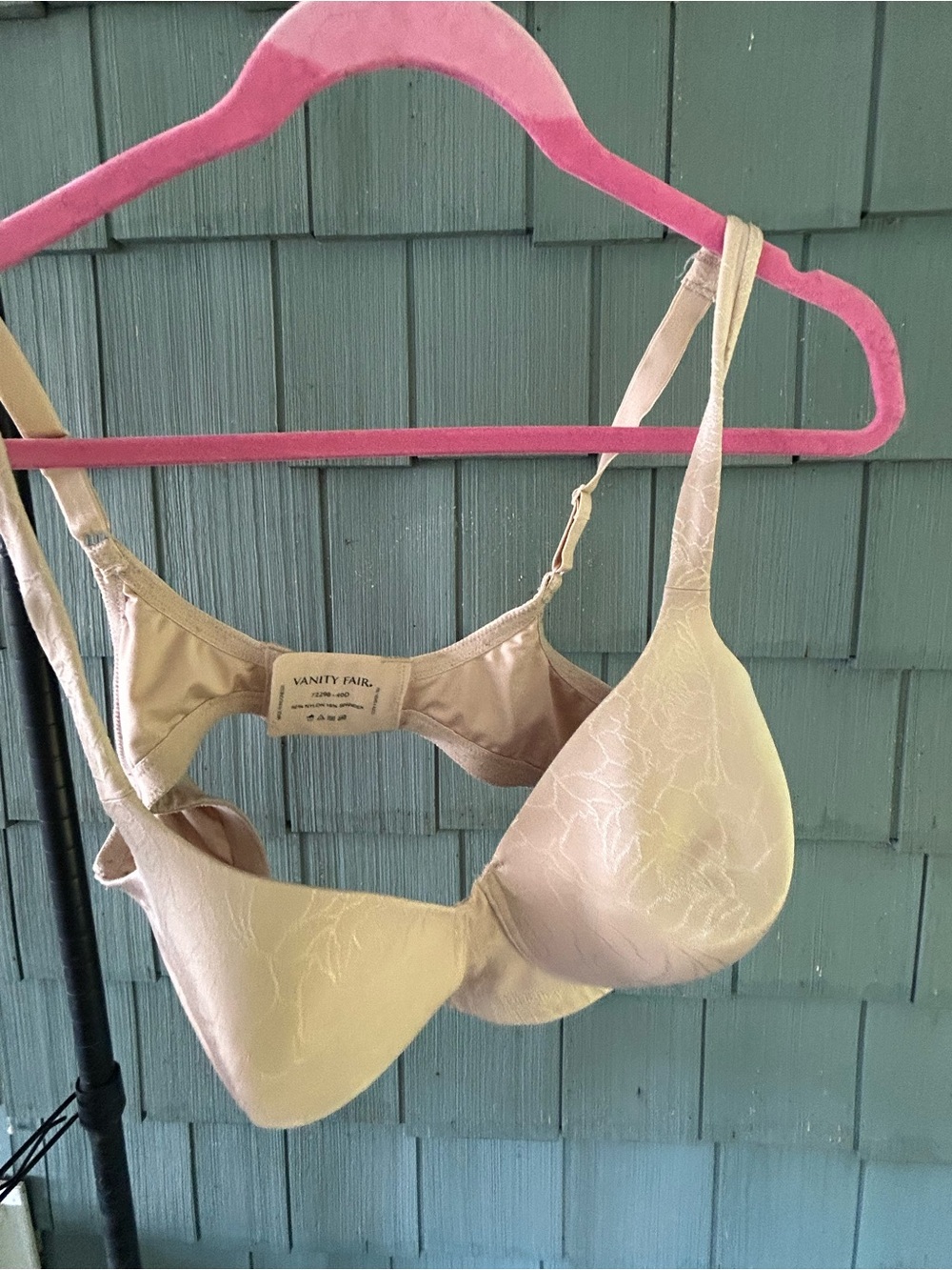 Vanity Fair Beige Lace-Accent Contour Bra